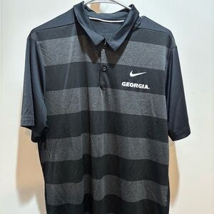 Nike Georgia Bulldogs Men's Polo Shirt in Black and Gray